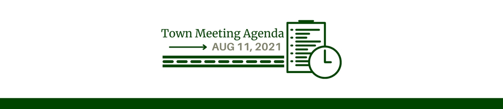 Town of Fleming Colorado Town Meeting Agenda Aug 2021