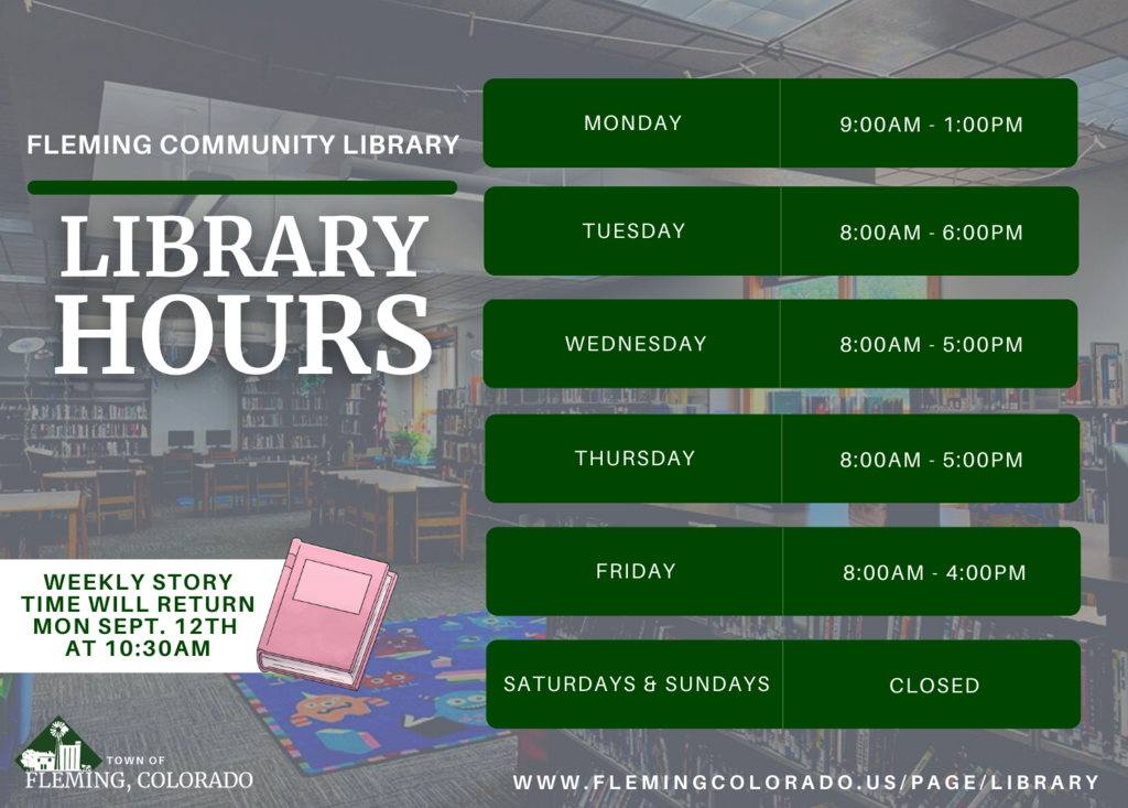 Fleming Colorado Library Hours